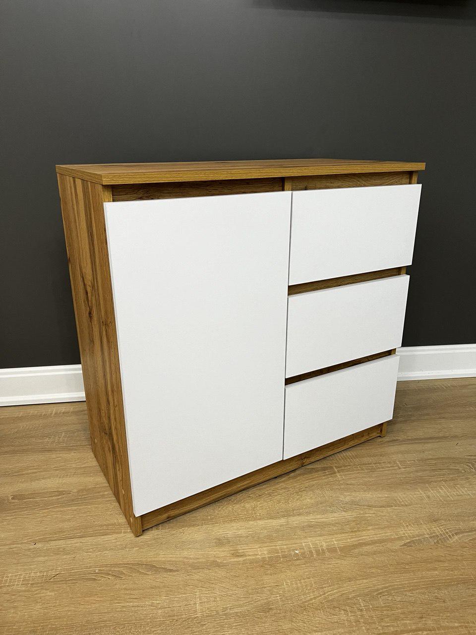 Комод Голд 3/1 750х750х370 мм Дуб аппалачі/Німфеа Альба