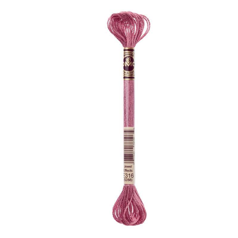 Нить для вышивания металлик DMC E316