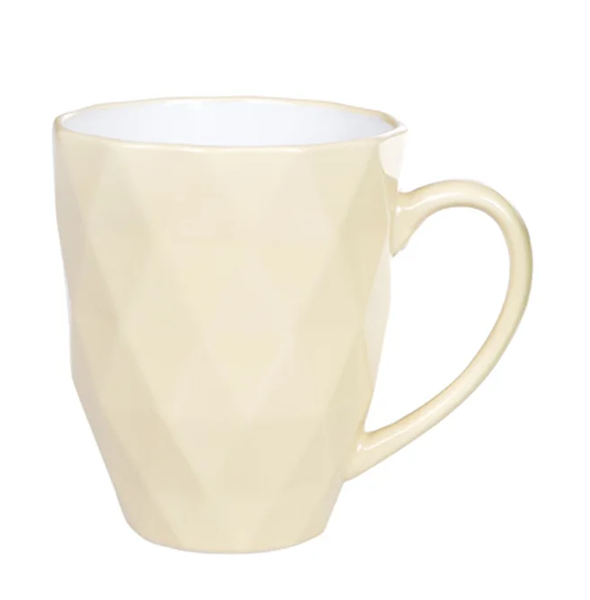 Чашка керамическая Flora Ромб 0,53 л Желтый 31989