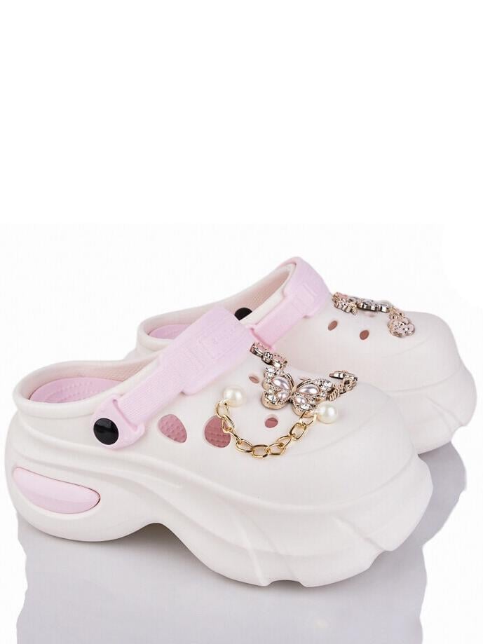 Кроксы luck Line N24506-389B р. 37 Молочный