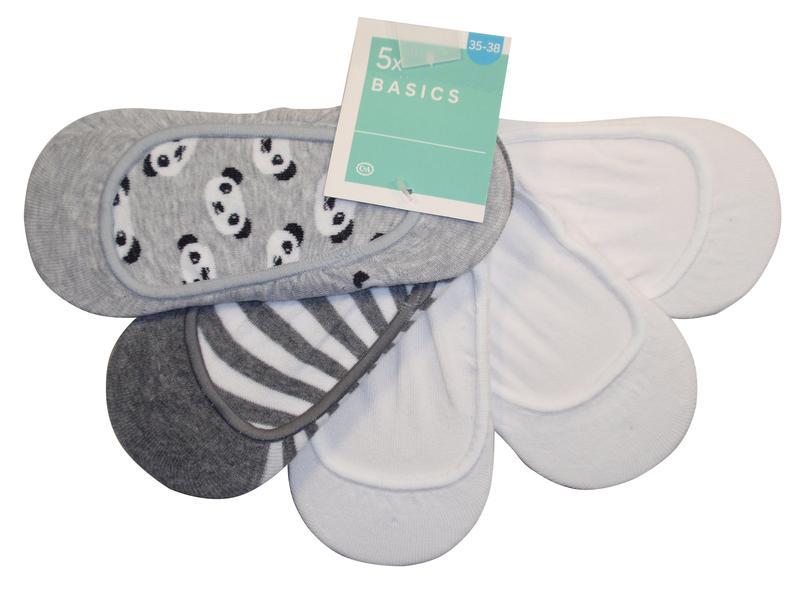Шкарпетки C&A 5 пар р. 39-42 Сірий (Білий (5867379840500)