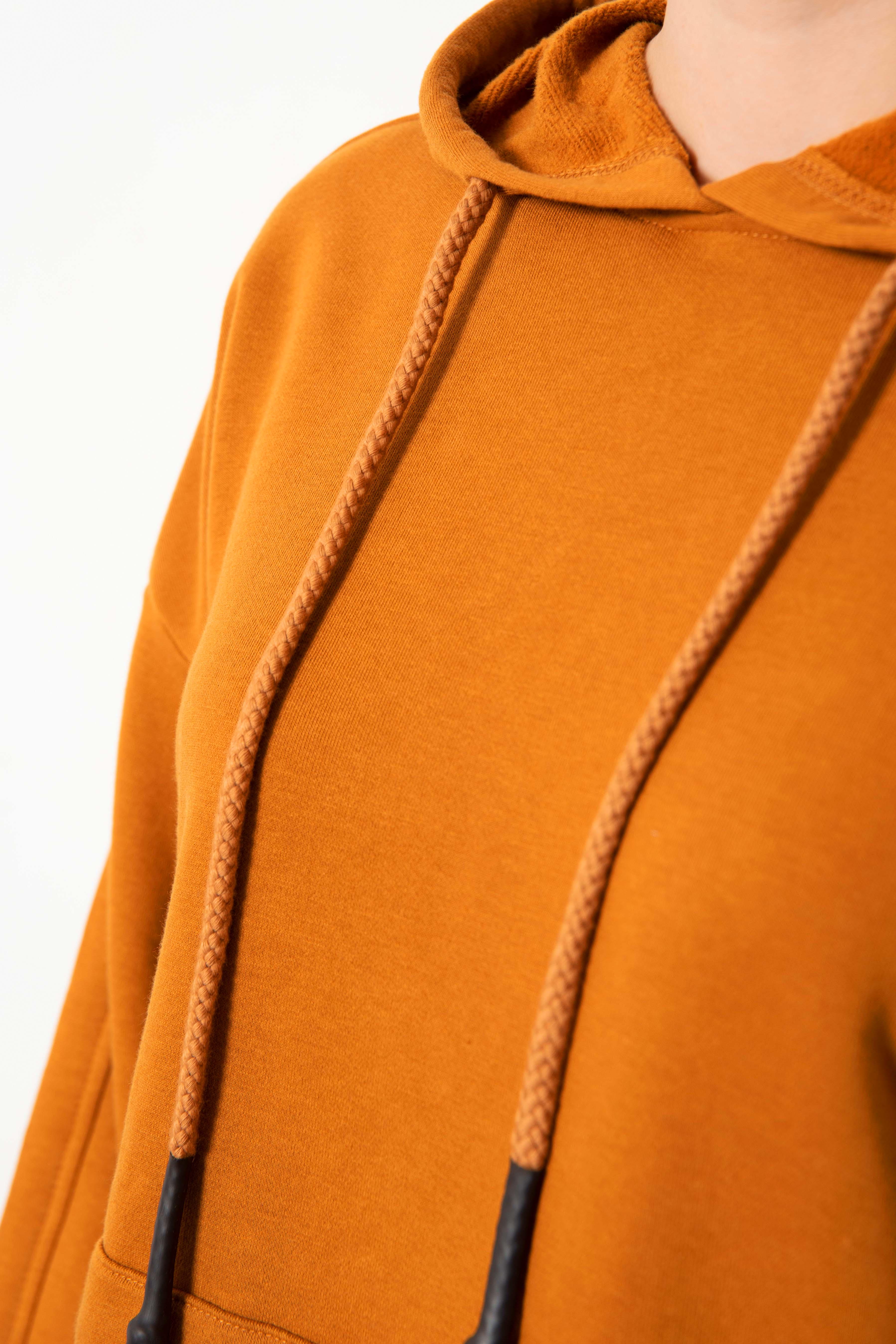 Худі жіноче на флісі M Гірчичний (184554) - фото 4 Худі жіноче на флісі M Гірчичний (184554) - фото 4