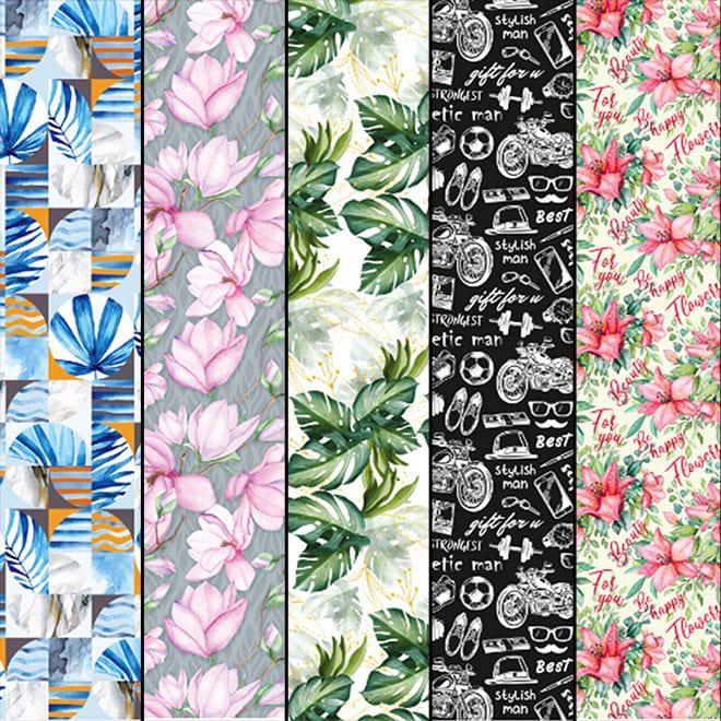 Подарочная бумага Flora 68х98 см 25 шт. (8168)