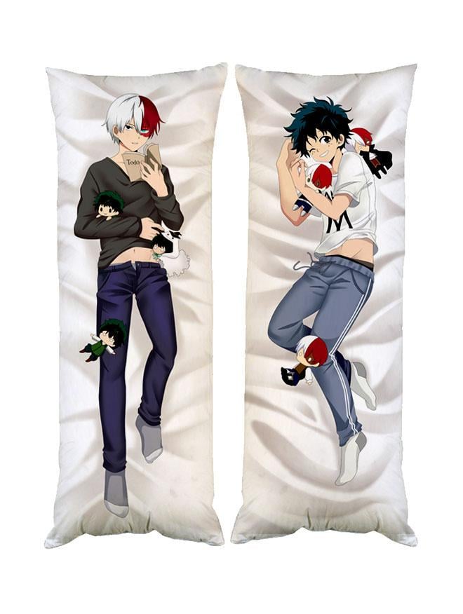 Подушка дакімакура Тодорокі Мідорія Моя геройська академія декоративна ростова для обіймання 50x170 см двостороння (1834014581)