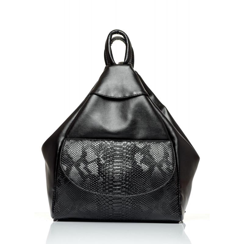 Рюкзак женский Sambag Asti LKH с крокодилом 30x25x12 см