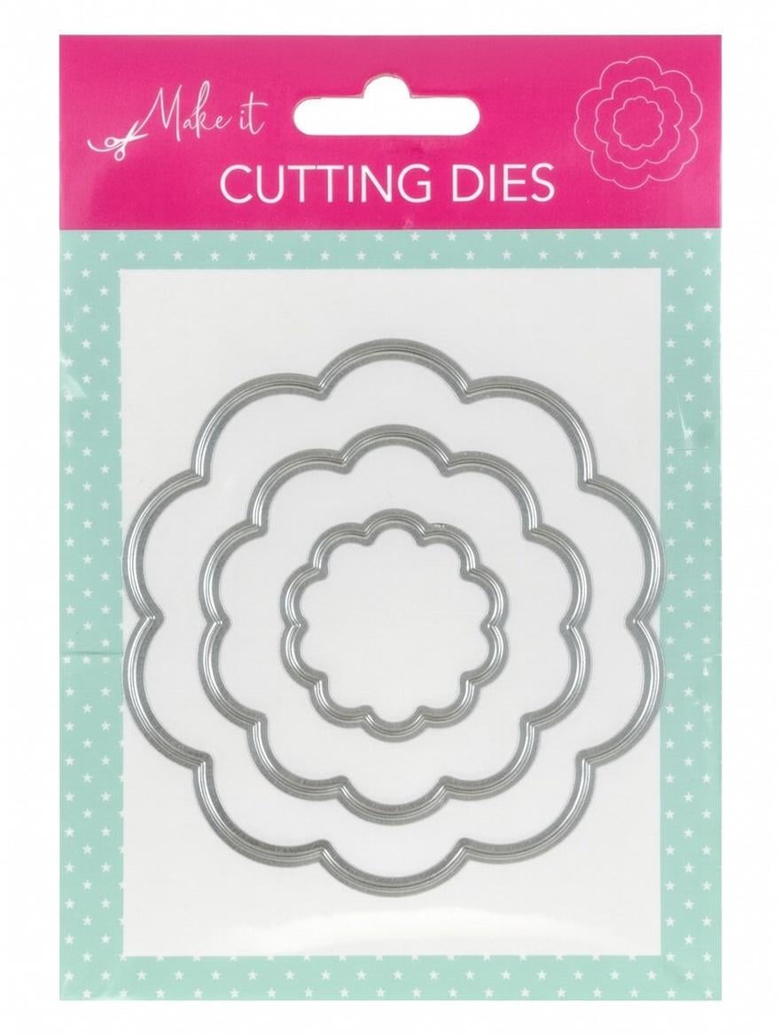 Набір вирубок Make it CUTTING DIES квіти з хвилястим краєм для скрапбукінгу/кардмейкінгу та декору 2 шт. (500118)