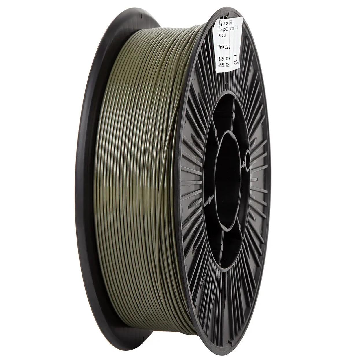 Пластик DSF PETG 1,75 мм 3 кг Хаки (UA3D473-Khaki-3) Пластик DSF PETG 1,75 мм 3 кг Хаки (UA3D473-Khaki-3)