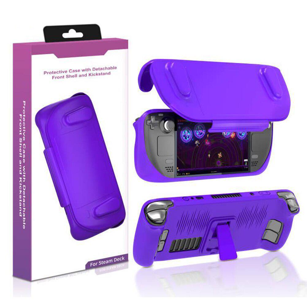 Защитный чехол с крышкой пластиковый для Steam Deck Violet (ACS-PPZCWKFSDvl) - фото 2 Защитный чехол с крышкой пластиковый для Steam Deck Violet (ACS-PPZCWKFSDvl) - фото 2