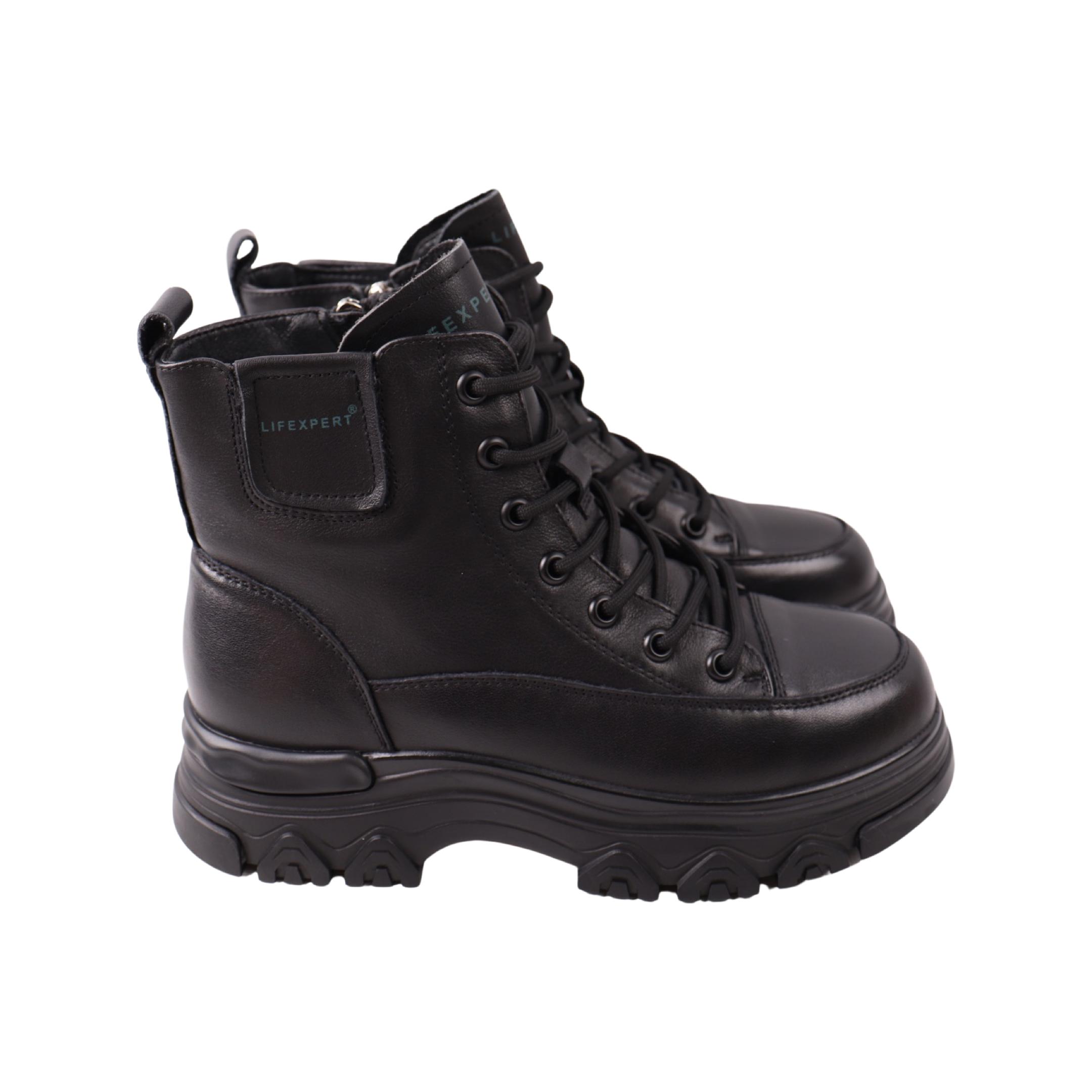 Ботинки женские Li Fexpert 1452-24ZHS натуральная кожа р. 37 Черный (29184518)