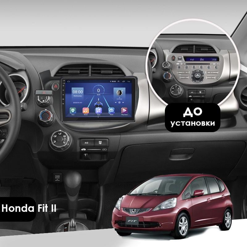 Магнитола штатная 10" Lesko для Honda Fit II 2007-2014 4/32Gb 4G Wi-Fi GPS Top Хонда - фото 3