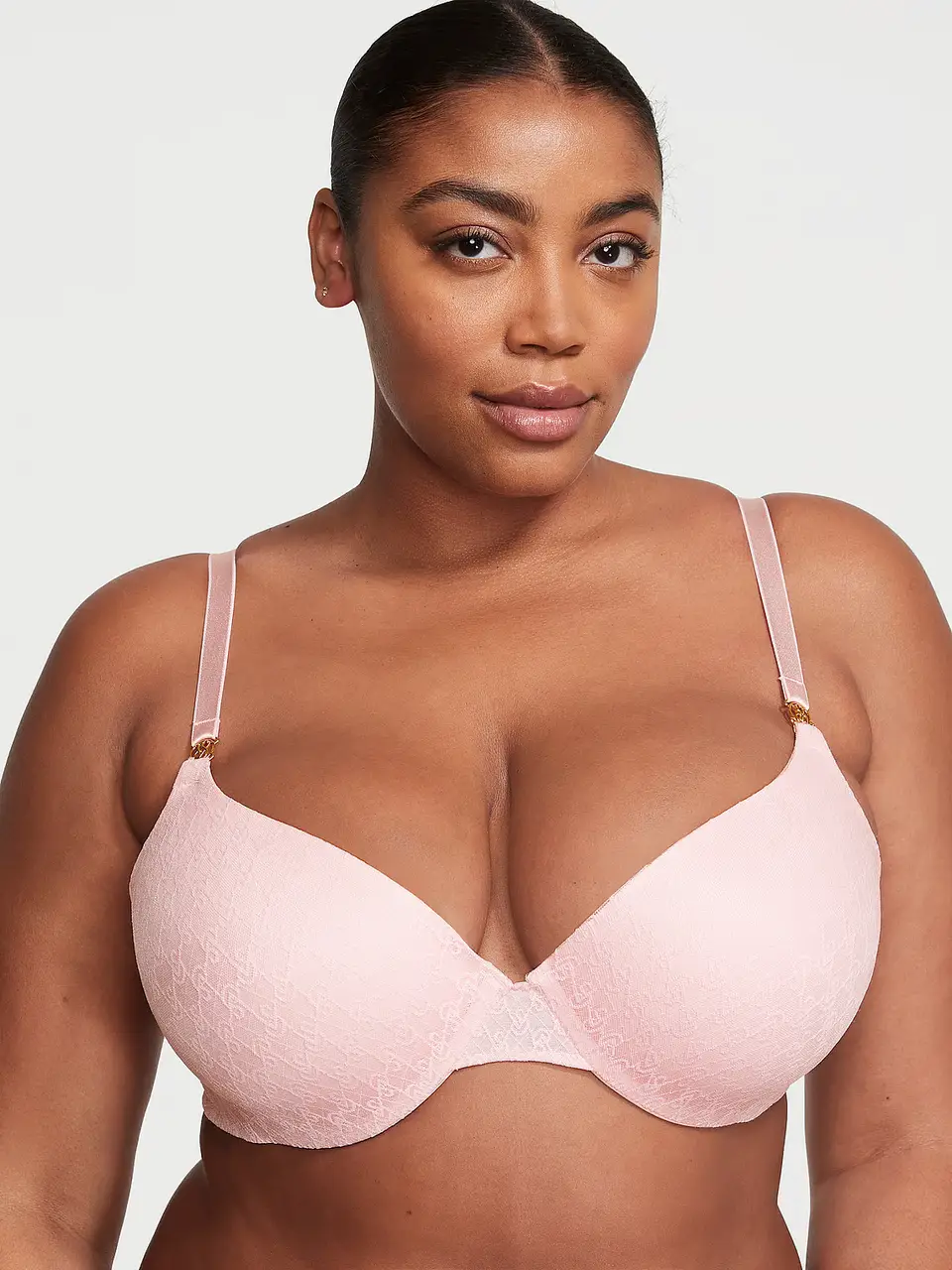 Бюстгальтер з пуш ап Icon by Victoria's Secret Push-Up Demi Bra 70B Рожевий (19419413)