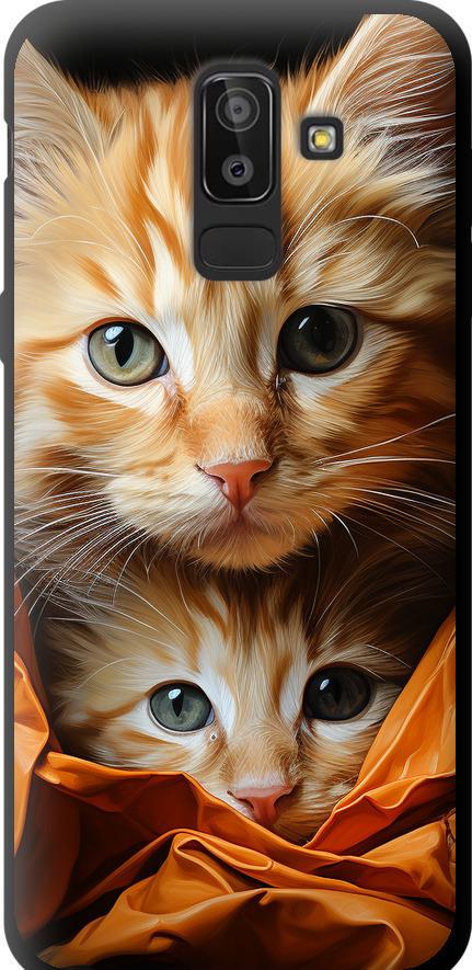 Чехол на Samsung Galaxy J8 2018 Котики 2 (5664b-1511-42517)