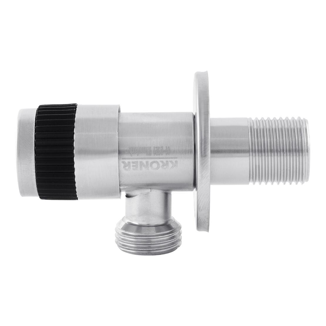 Кран приладовий Kroner KRP Edelstahl Klassisch ESG100 1/2"х1/2" ЗЗ (CV022973) - фото 2