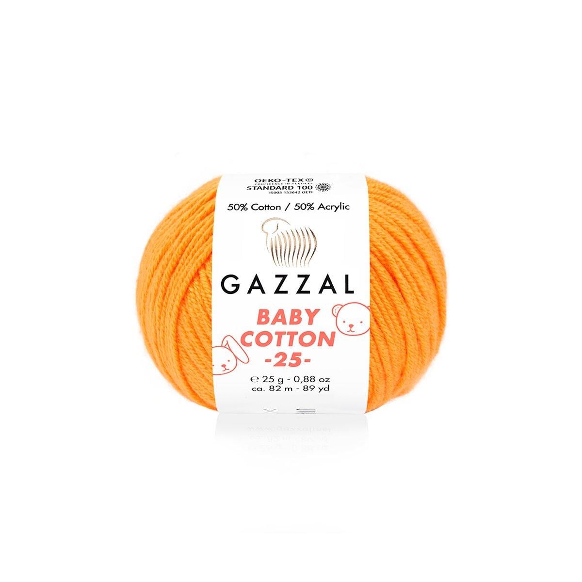 Пряжа Gazzal BabyCotton 25 цвет 3416