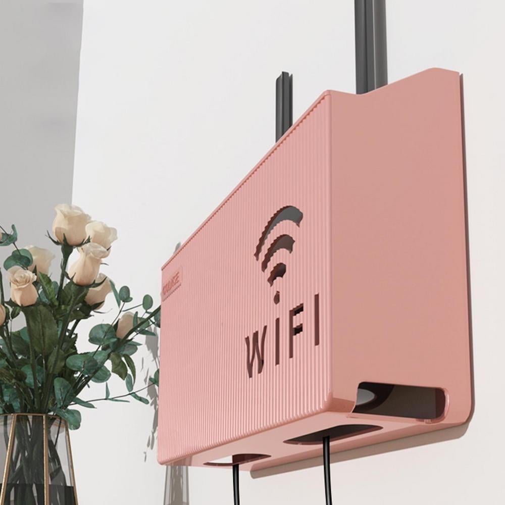 Полка-подставка для роутера Colnse настенная пластик 24,5х14х6 см Розовый (CLNSBPRZ) - фото 3 Полка-подставка для роутера Colnse настенная пластик 24,5х14х6 см Розовый (CLNSBPRZ) - фото 3