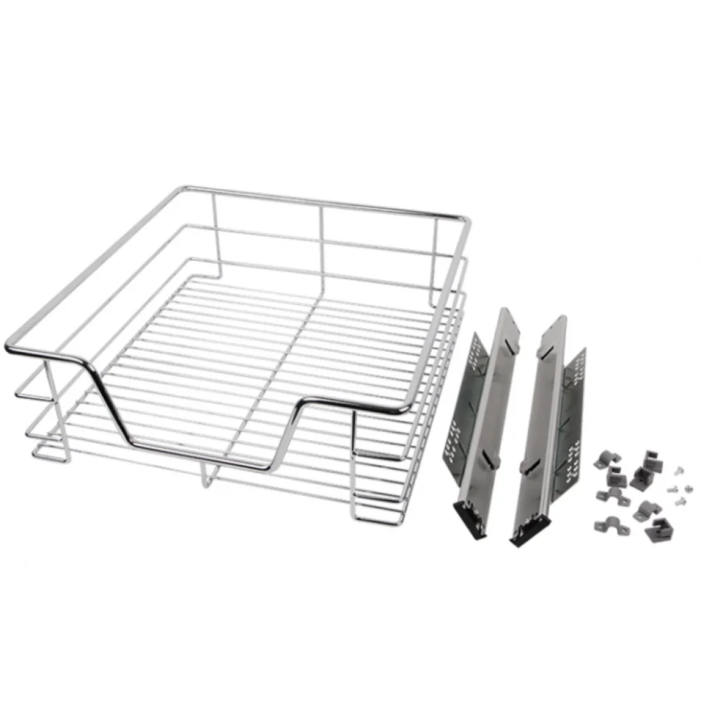 Кошик для посуду Muller 400 мм без доводчика 364х425х140 мм Хром (SO0938)