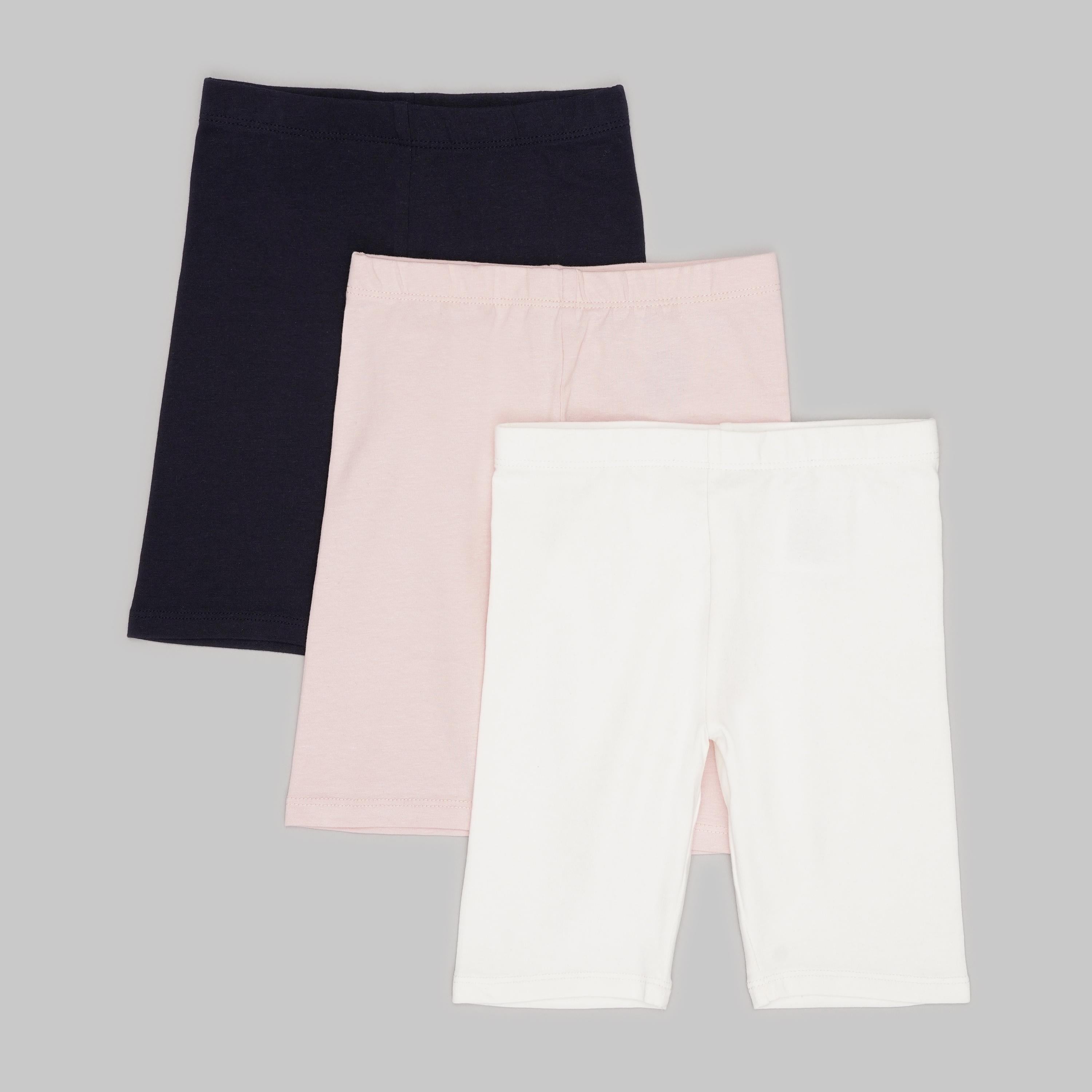 Шорти 3 шт. H&M 110 см Темно-синій/Білий/Рожевий (A210773223)