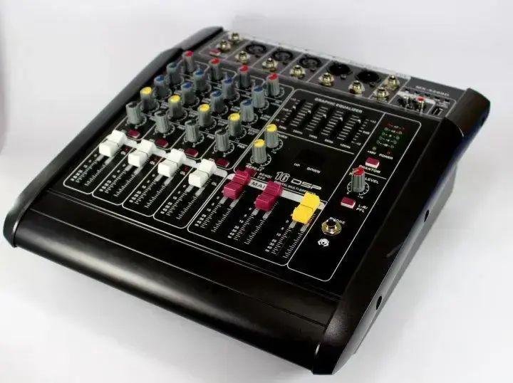Мікшер аудіо 4-х канальний Mixer BT 5300D/5200 Bluetooth USB з регулятором гучності Гц-20 кГц 2А 230 В/50 Гц Bluetooth USB (opt-103680)