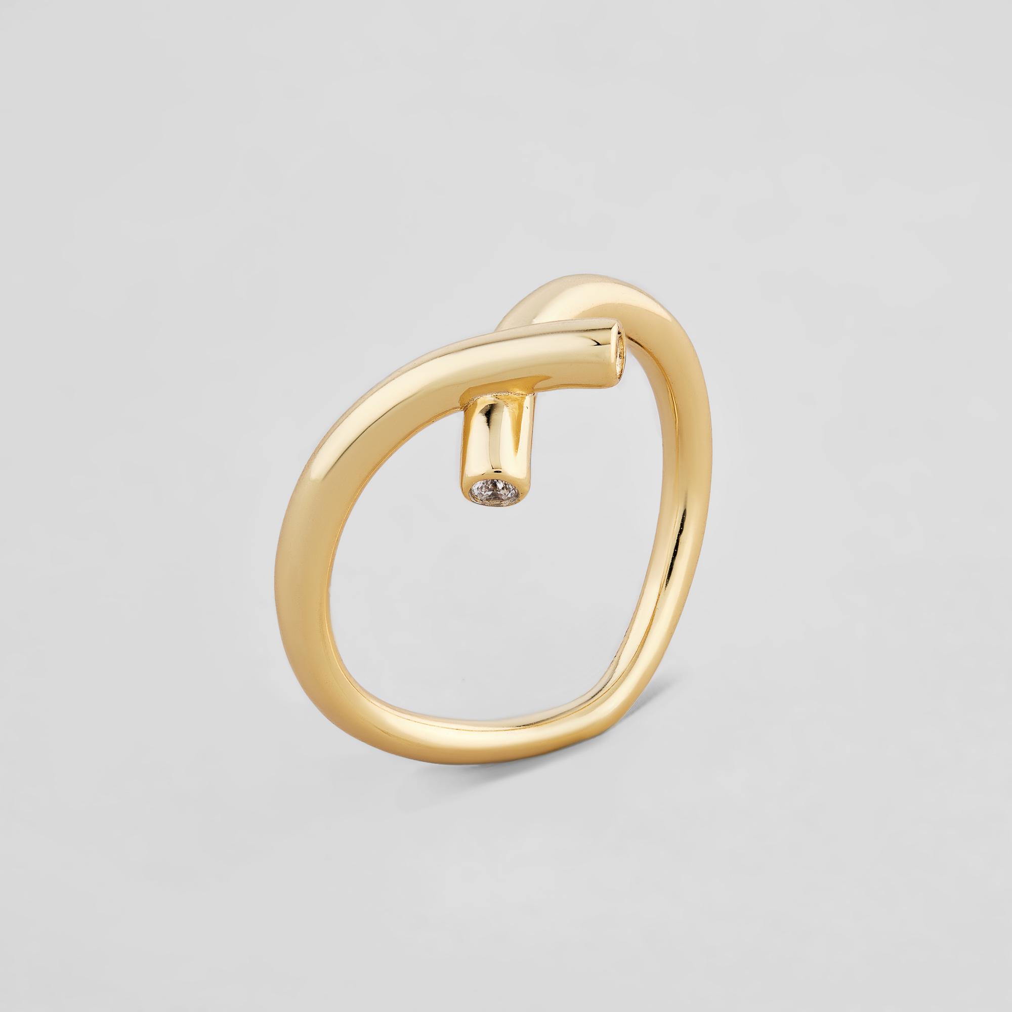 Серебряное кольцо Minimal Выражение (DR2711)