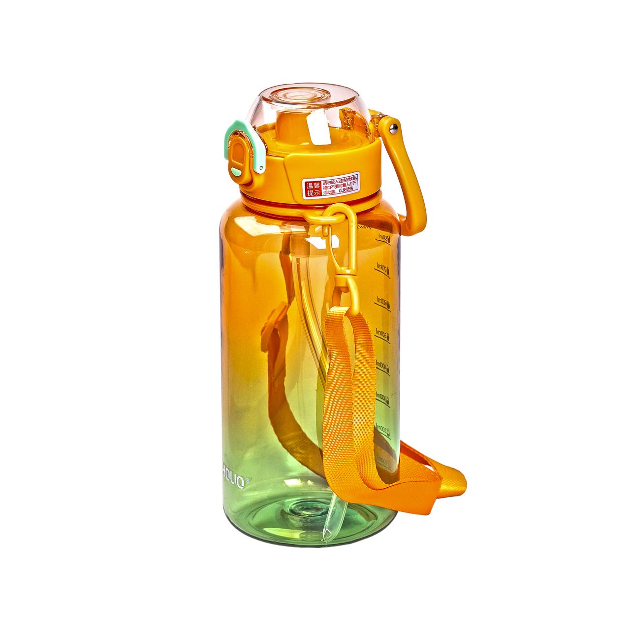 Пляшка для води з мундштуком 1 л Оранжевий (5500) - фото 5 Пляшка для води з мундштуком 1 л Оранжевий (5500) - фото 5