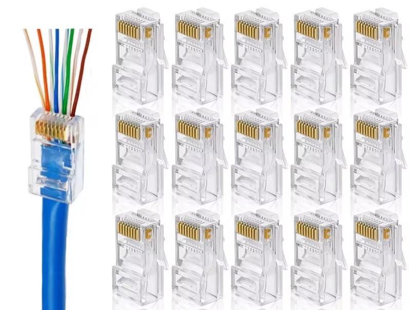 Коннектор проходной RJ-45 многожильный обжимной для крученой и цельной жилы Cat 5e (000000180) - фото 8 Коннектор проходной RJ-45 многожильный обжимной для крученой и цельной жилы Cat 5e (000000180) - фото 8