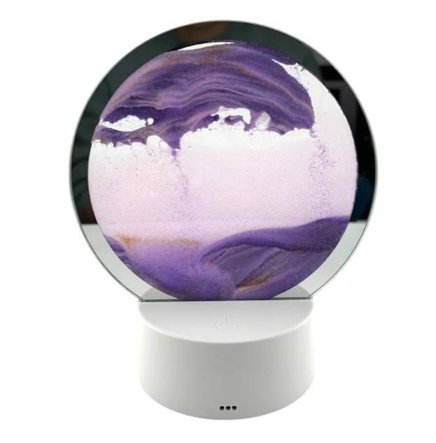 Ночник круглый Пустыня переворачивается 16x20 см Фиолетовый (м00604)