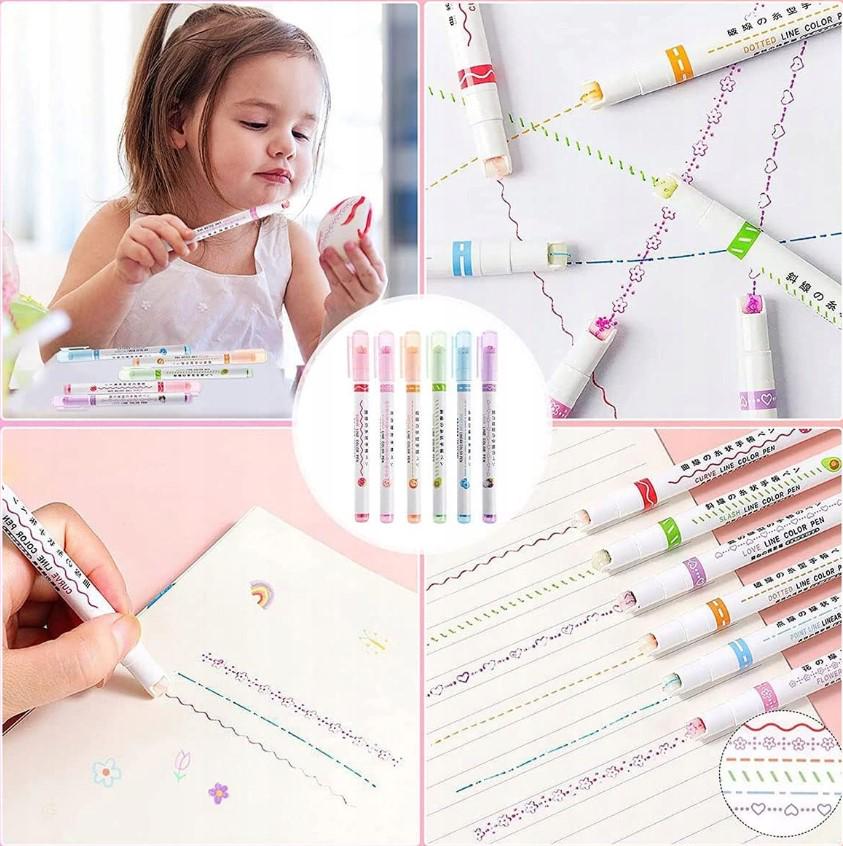 Набір кольорових маркерів 6 шт. - фото 7 Набір кольорових маркерів 6 шт. - фото 7