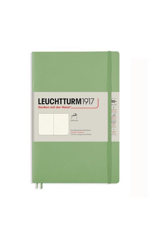 Блокнот Leuchtturm1917 Muted Colours Paperback B6 Sage мягкая обложка точка (363934)