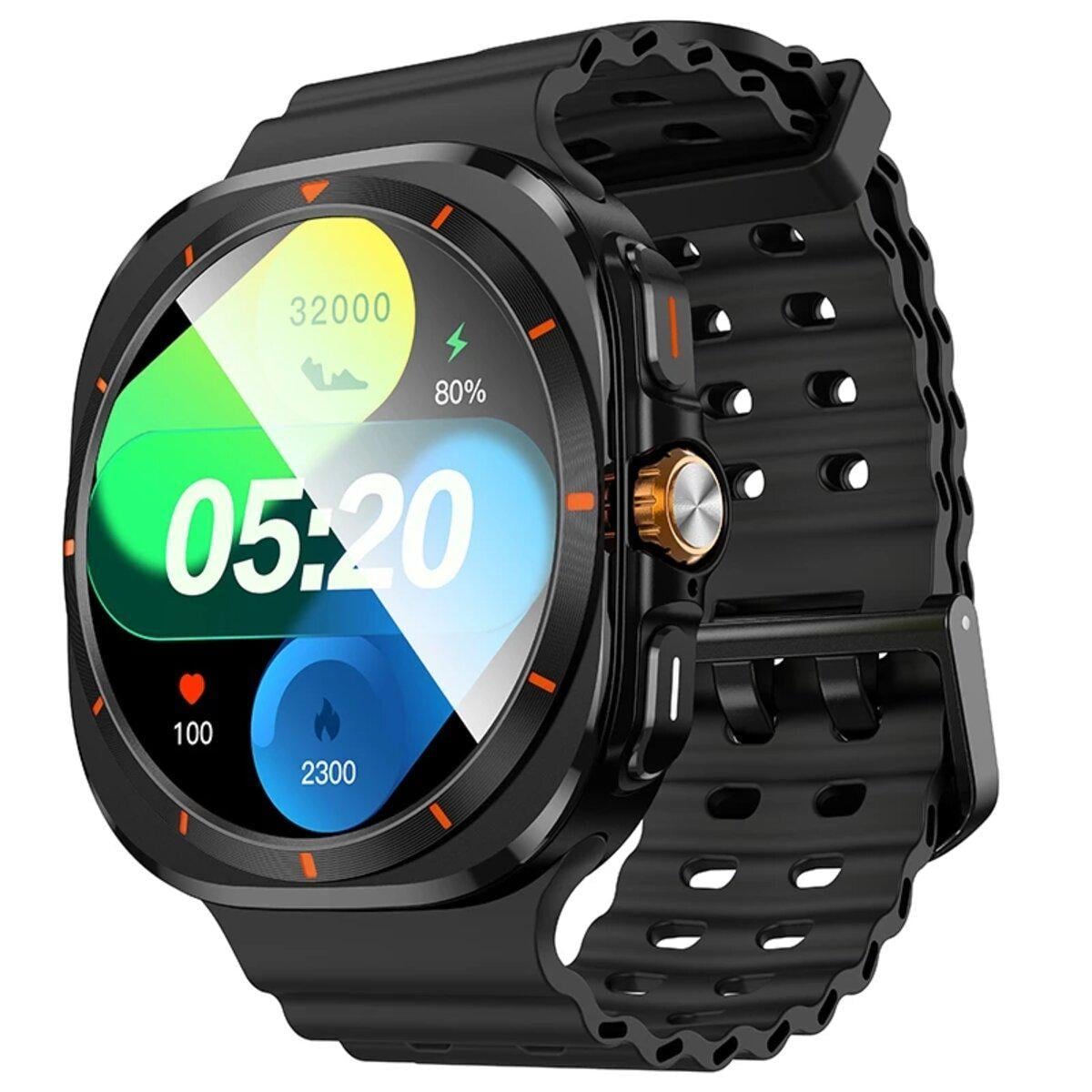 Смарт-часы Hoco Y29 AMOLED с поддержкой звонков/GPS/мониторингом здоровья Black (26449621)