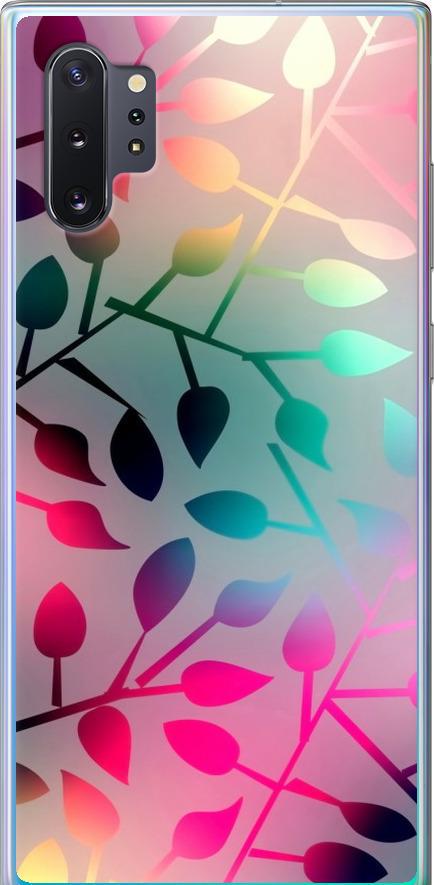 Чехол на Samsung Galaxy Note 10 Plus Листья (2235t-1756-42517)