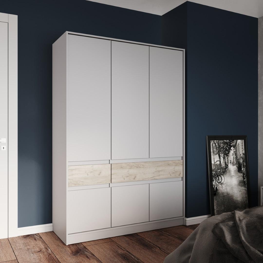 Шкаф Everest Style 1400х530х2030 мм Кашемир/Крафт серый (11475) - фото 5 Шкаф Everest Style 1400х530х2030 мм Кашемир/Крафт серый (11475) - фото 5