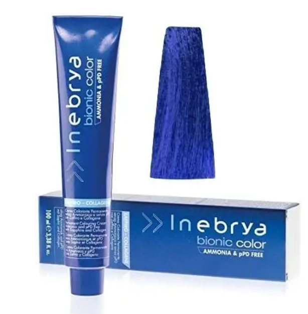 Крем-краска для волос INEBRYA Bionic Сolor корректор без аммиака 100 мл Blue Крем-краска для волос INEBRYA Bionic Сolor корректор без аммиака 100 мл Blue