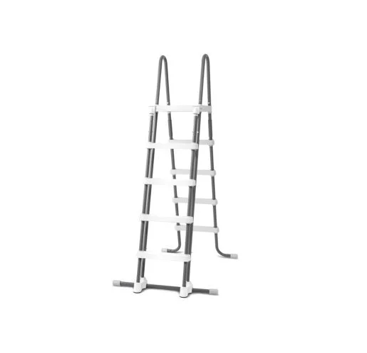 Сходи для басейну Intex 28077 зі знімними сходинками і майданчиком/для басейнів висотою до 132 см (28077)