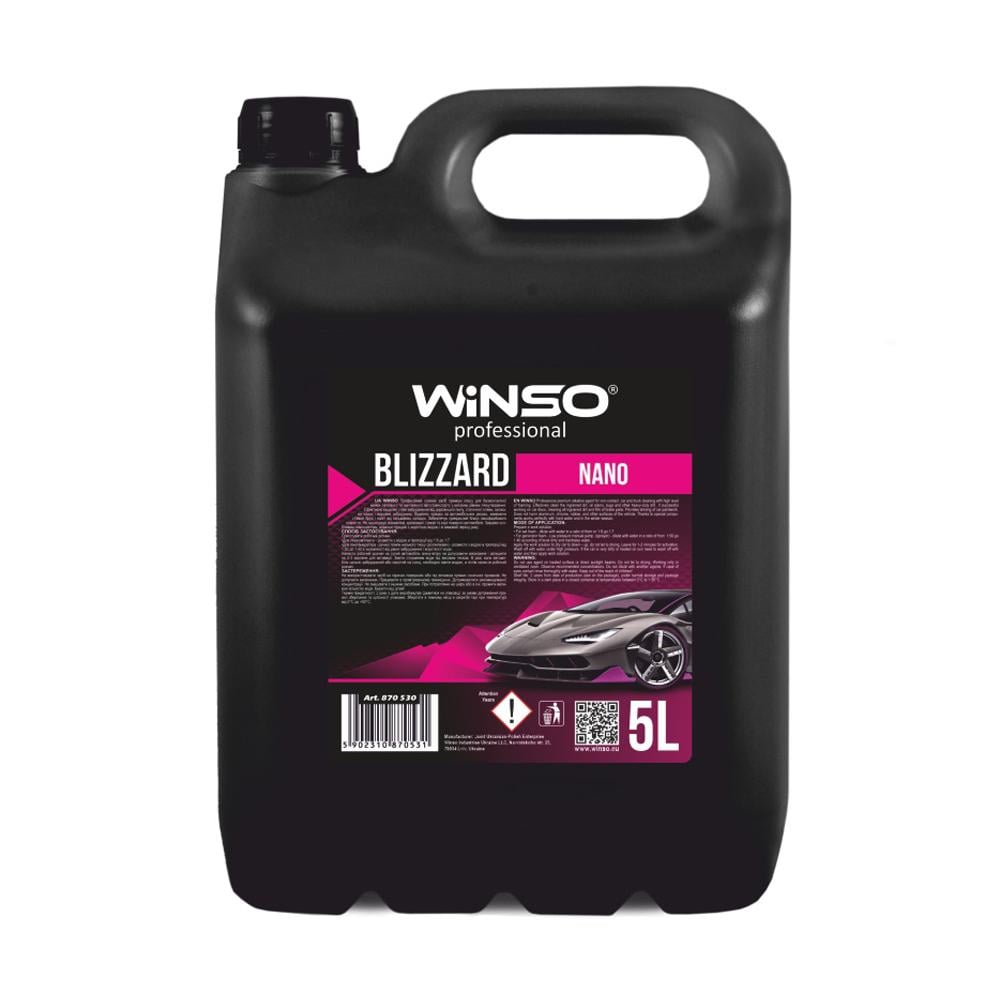 Шампунь для ручной мойки Blizzard Nano Foam Shampoo концетрат 1:12 1:10 для пенокомлекта 5 л (42544)