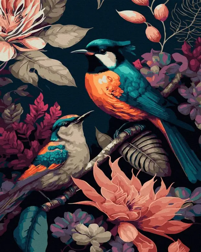 Картина по номерам Brushme На ветке 40x50 см без коробки (BK-GX47467)