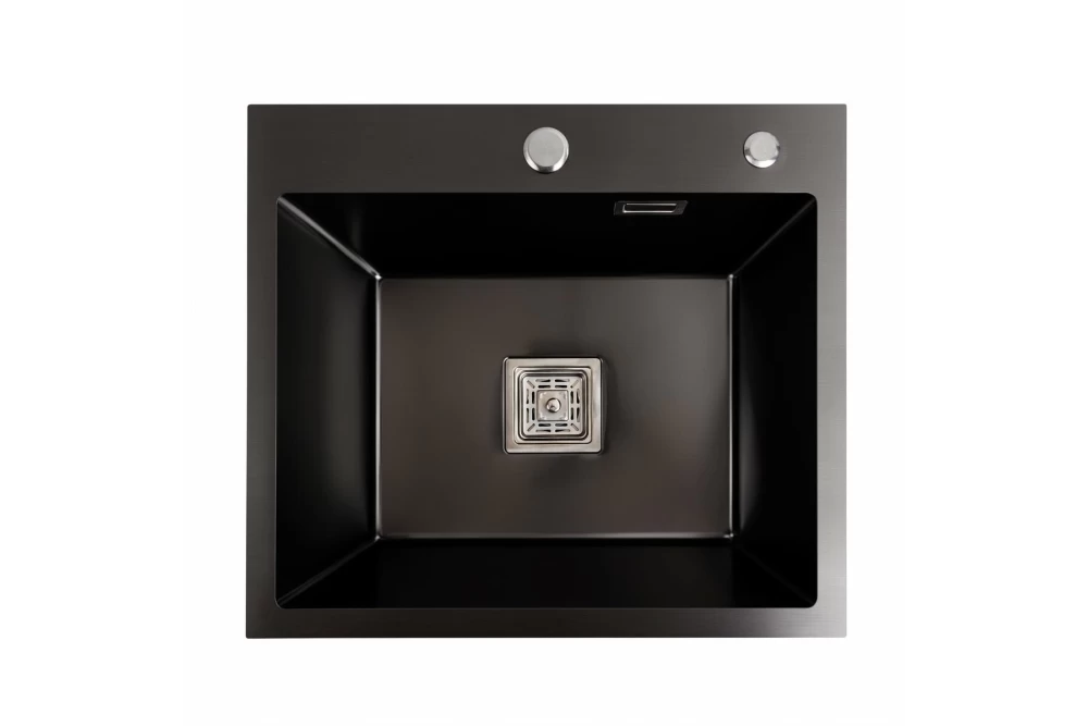 Мойка кухонная Platinum Handmade PVD HSBB 50x45 см Черный (374836)