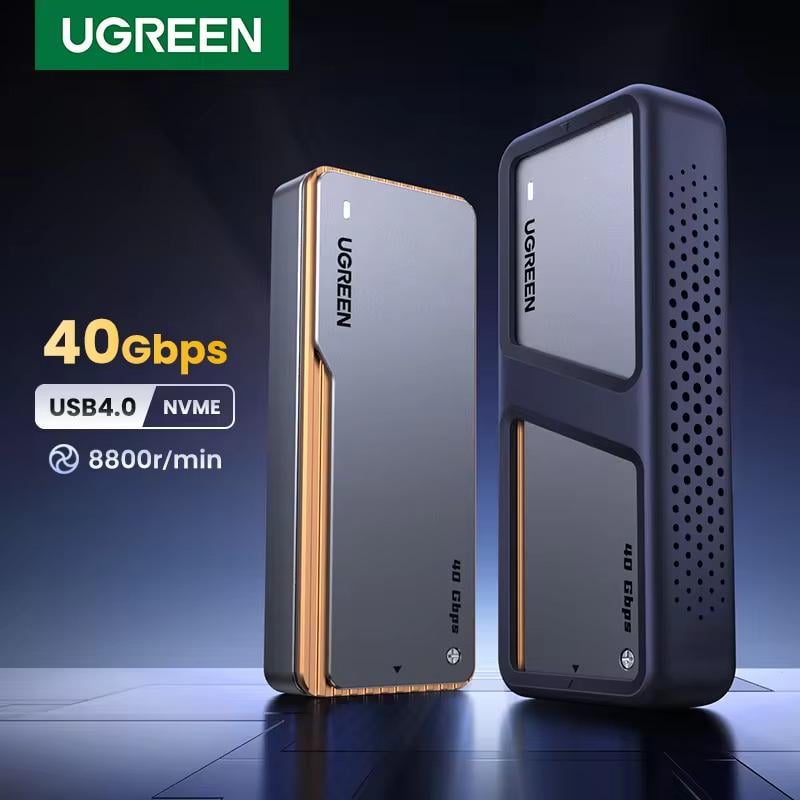 Зовнішня кишеня UGREEN CM642 M.2 NVMe SSD to USB Type-C Thunderbolt Grey (15976) - фото 12