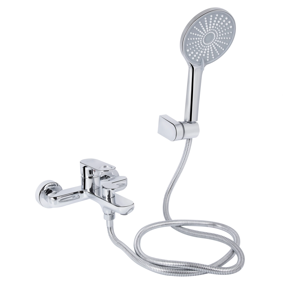 Смеситель для ванны Qtap Jay k35 с душевым гарнитуром Chrome (45541) Смеситель для ванны Qtap Jay k35 с душевым гарнитуром Chrome (45541)