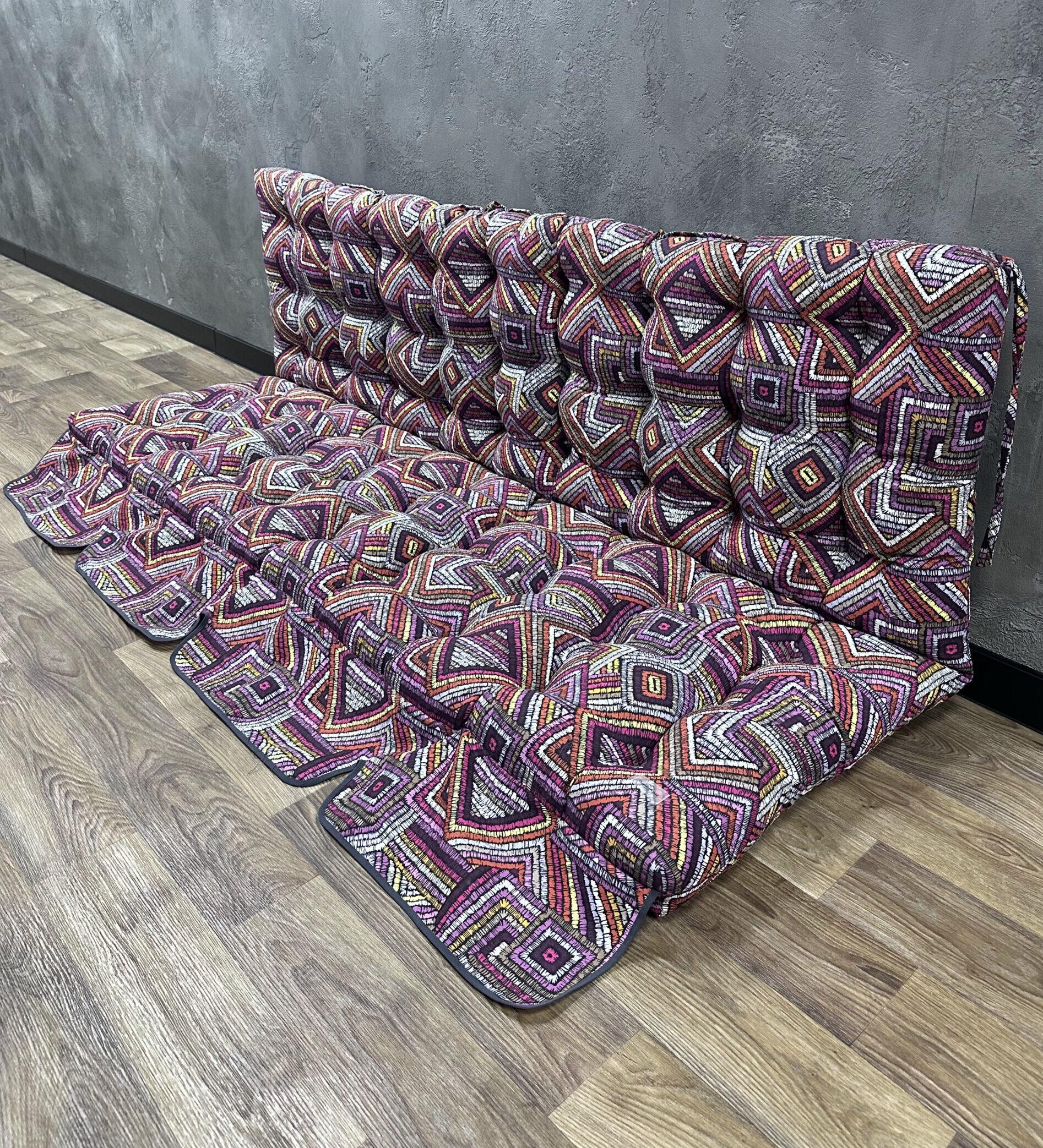 Подушка Сomfort Home Labirint на поддоны/качели/каркасы/садовая мебель с рюшей 100х50х50 см