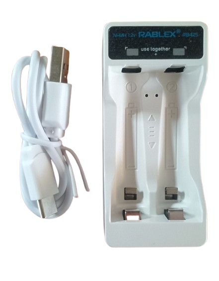 Зарядное устройство универсальное Rablex RB425 для 2-х аккумуляторов AA/AAA Ni-Mh/Ni-Cd (3556)