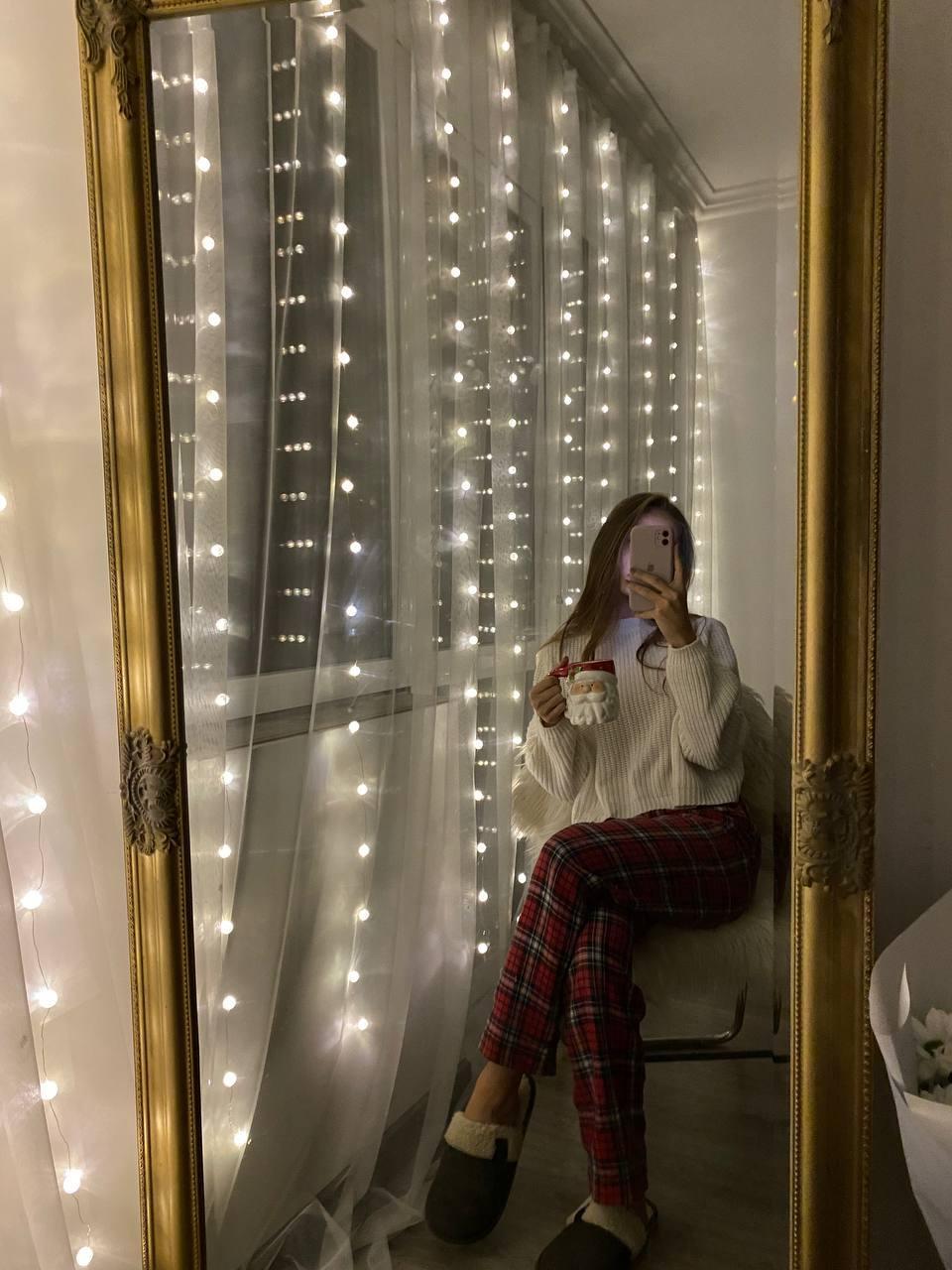 Гірлянда-шторка новорічна роса Кристал 200 світлодіодів USB 3x2 м (1263) - фото 2 Гірлянда-шторка новорічна роса Кристал 200 світлодіодів USB 3x2 м (1263) - фото 2