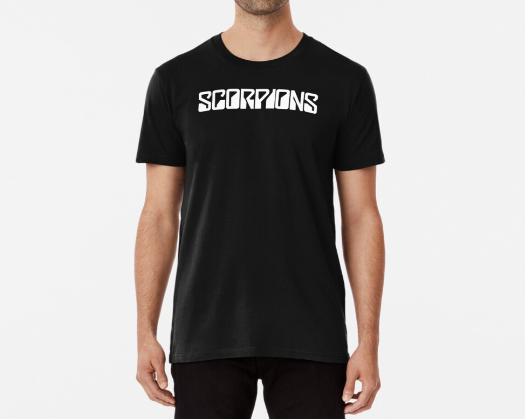 Футболка мужская Stedman с принтом Scorpions 2 XXXL Черный (ПН102-6)