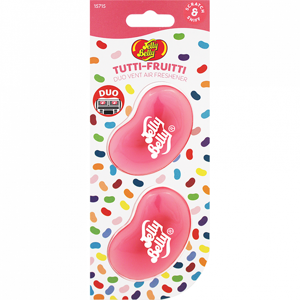 Аромаклипсы для авто Jelly Belly Тутти-Фрутти 2х14 г (К.15715) - фото 1