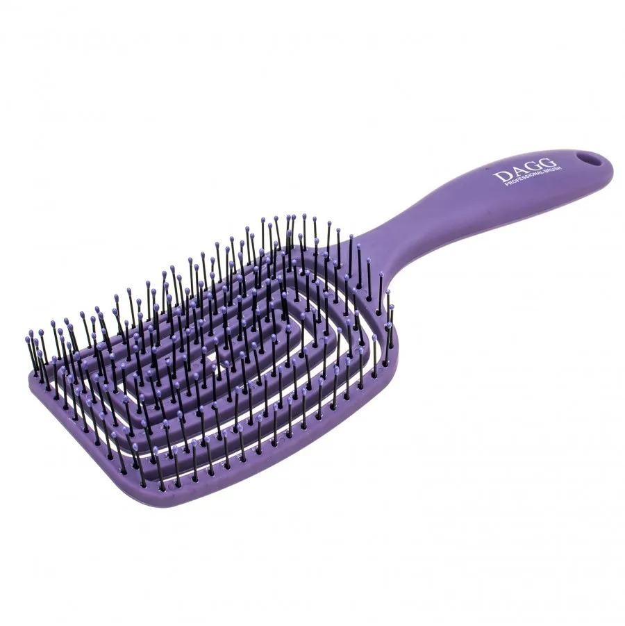 Расческа для волос квадратная DAGG спиральная Фиолетовый (2624286132)