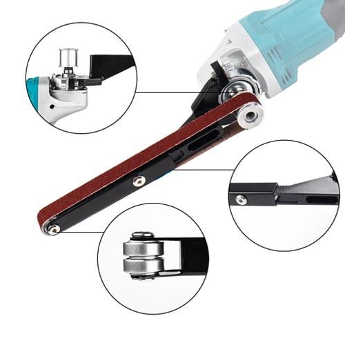 Насадка-гриндер на болгарку M10 M14 ленточная шлифовальная для УШМ 53х2 см (928126) - фото 5