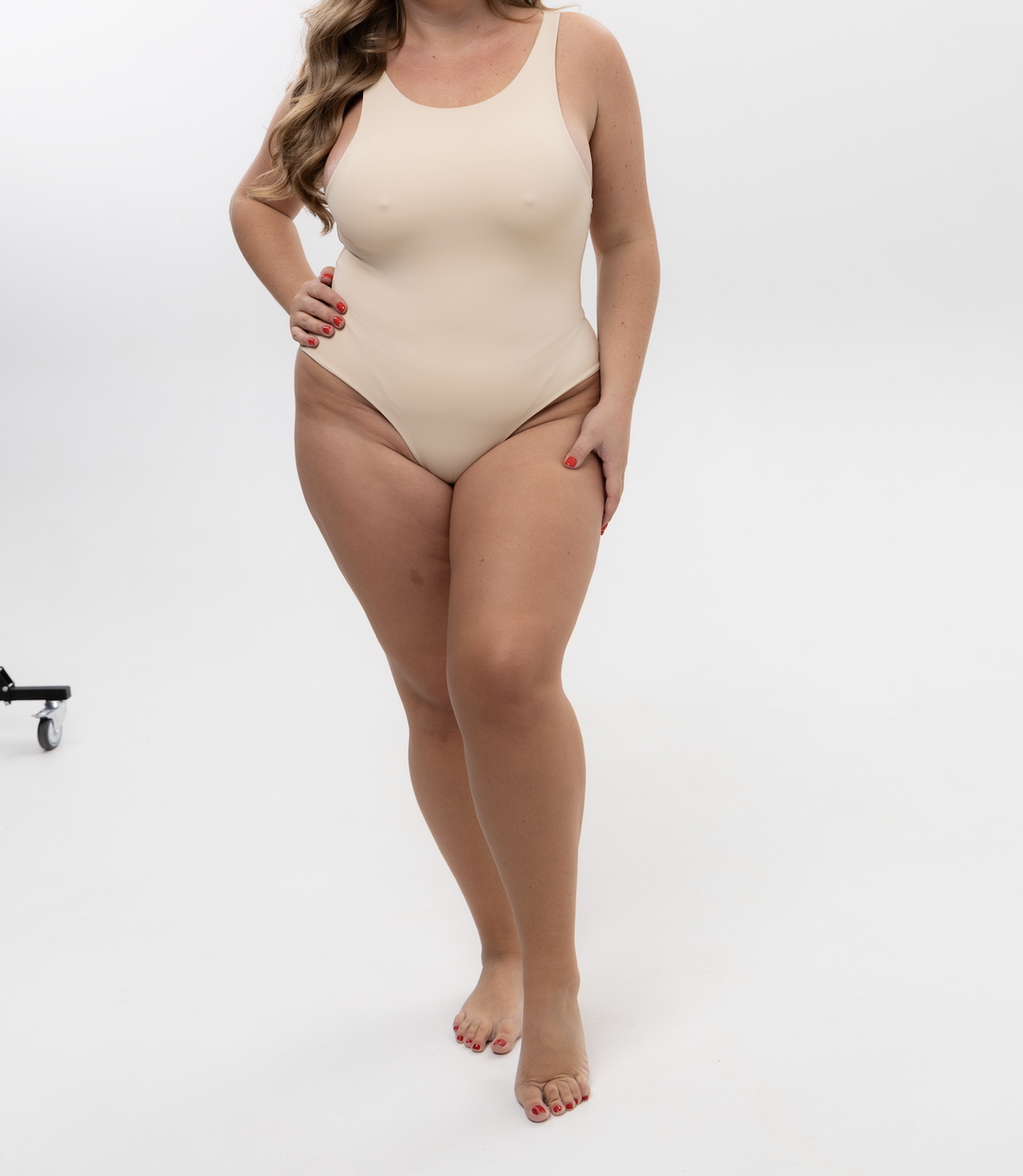 Боди женское без рукавов модель с классической линией плеч XL Белый (2894501778)