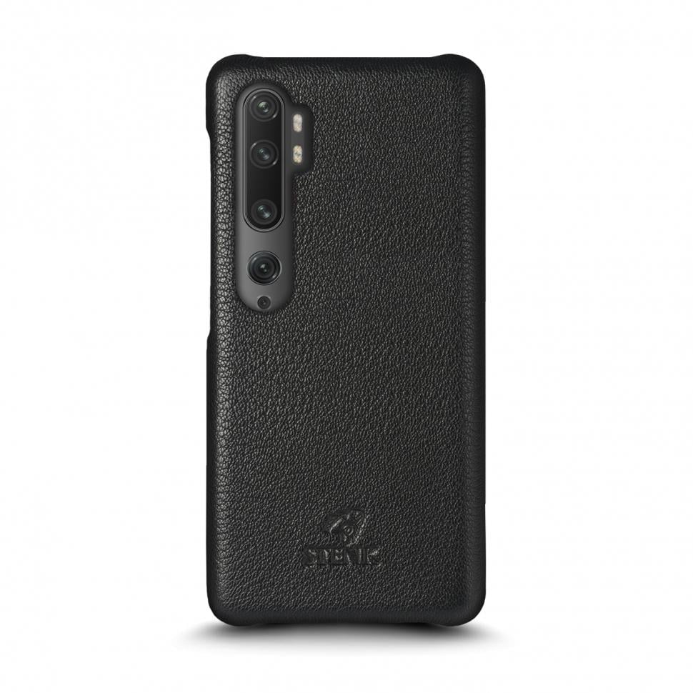 Кожаная накладка Stenk Cover для Xiaomi Mi Note 10 Pro Черный (69478)