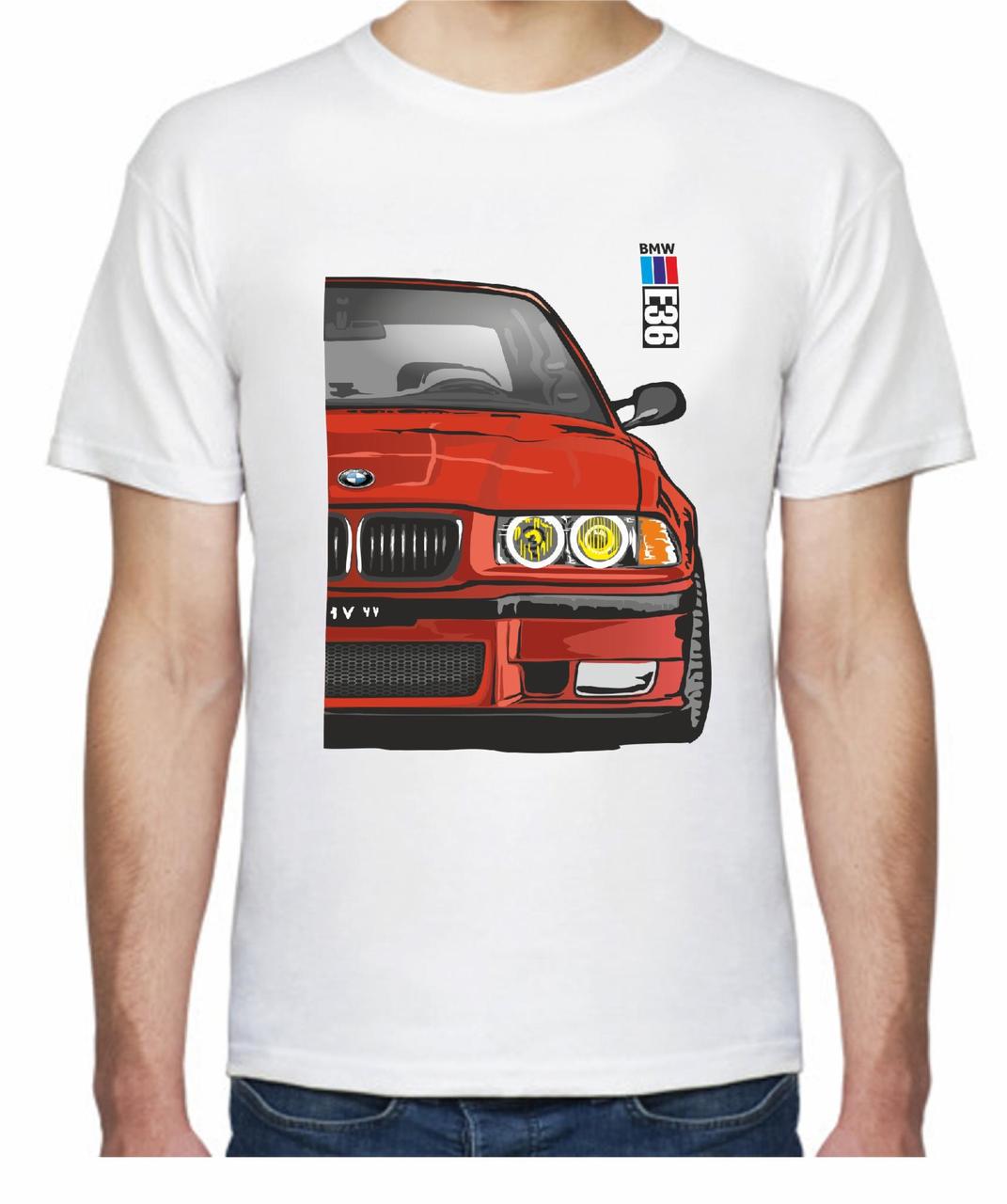Футболка чоловіча Avtolife BMW E36 MotorSport F 405536 XXL Білий (2494944126)