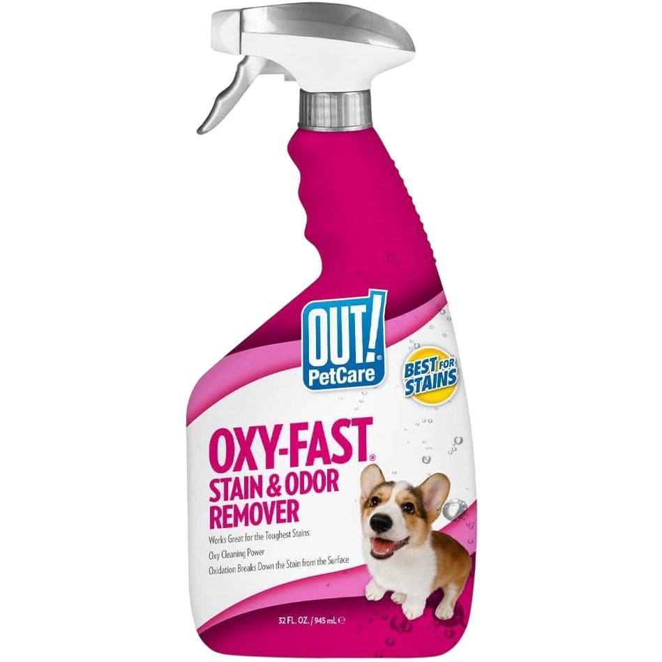 Средство OUT! PetCare Oxy-Fast Stain & Odor Remover для удаления пятен и запаха от жизнедеятельности собак и котов 945 мл (out70105) Средство OUT! PetCare Oxy-Fast Stain & Odor Remover для удаления пятен и запаха от жизнедеятельности собак и котов 945 мл (out70105)