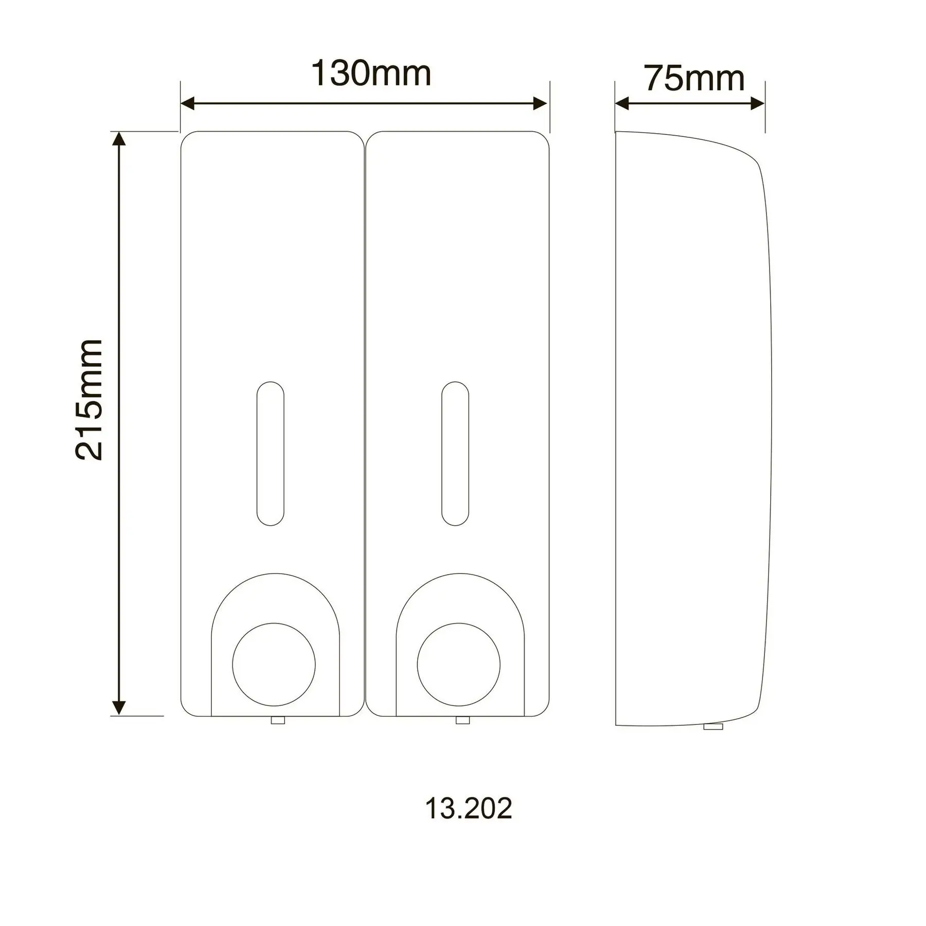 Дозатор рідкого мила HOTEC 13.202 ABS White (GSR-000019611) - фото 4